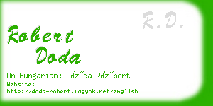 robert doda business card